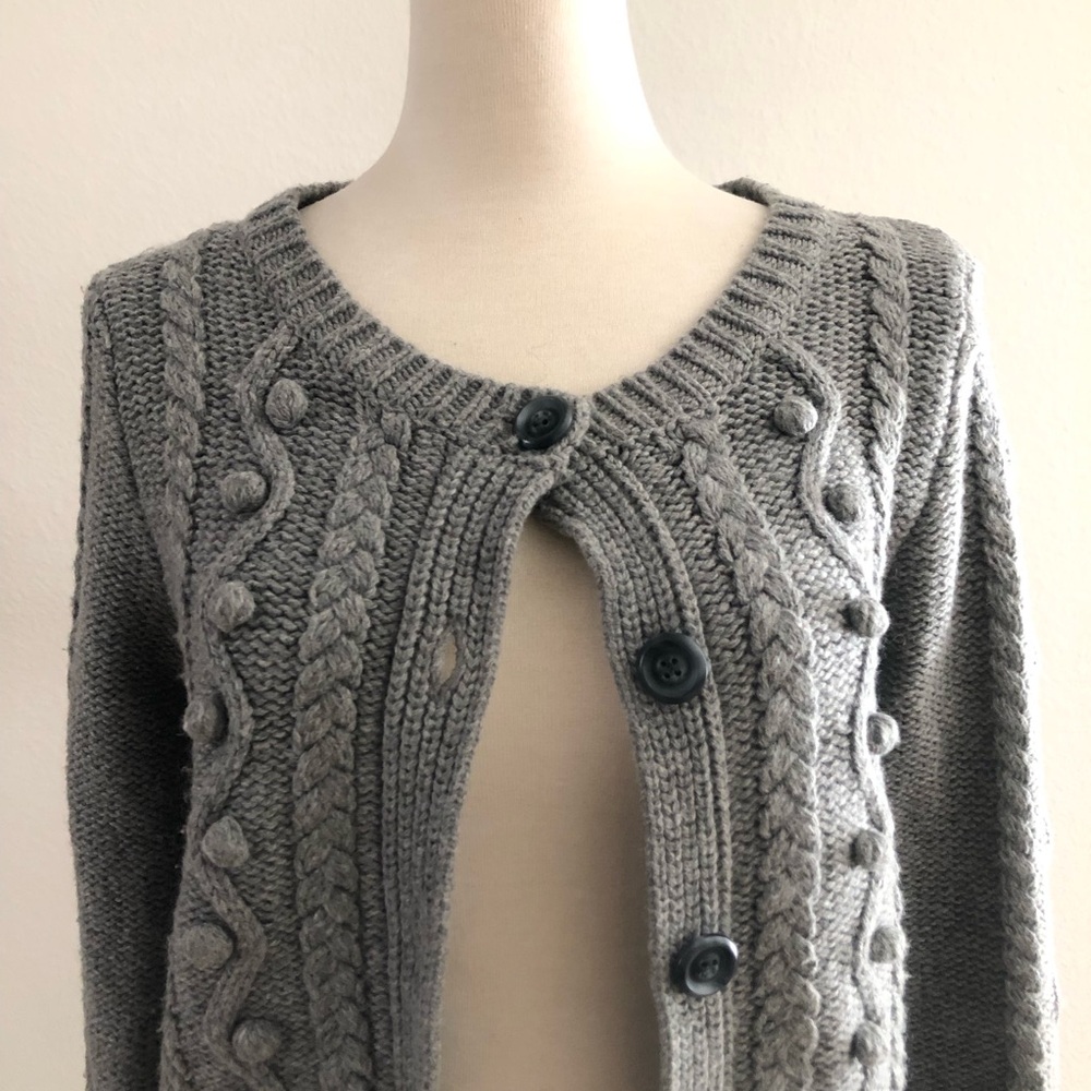 Aerie Charcoal Sweater Cardigan - Picture 3 of 8
